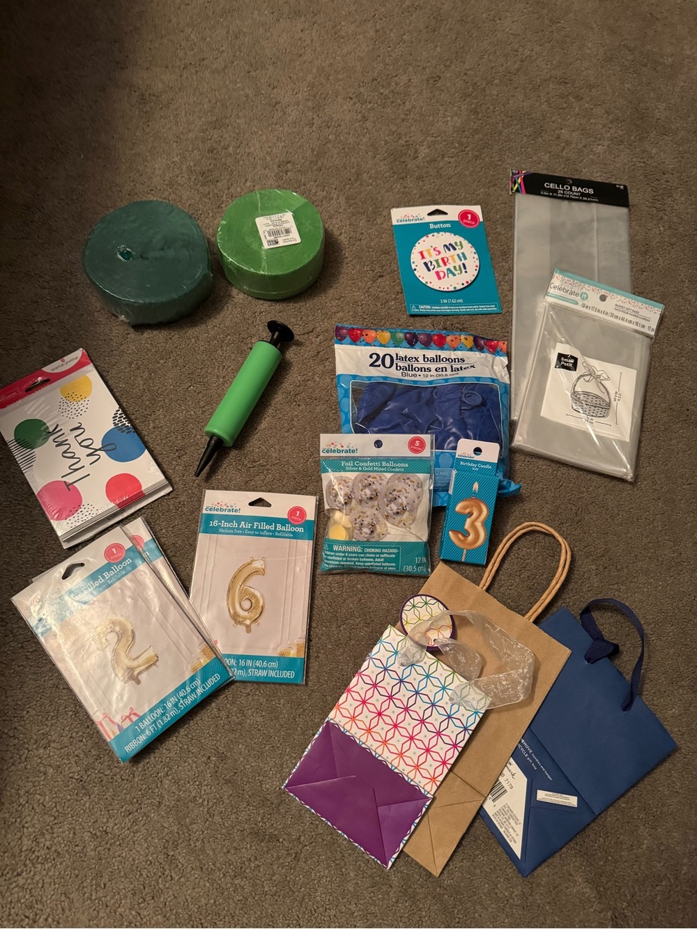 Celebrate It Blue and Green Party Supply Kit
